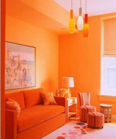 Оранжевый цвет в интерьере - яркий акцент в вашей квартире!