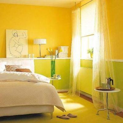 Желтый цвет в интерьере - солнышко в квартире, созданное своими руками!